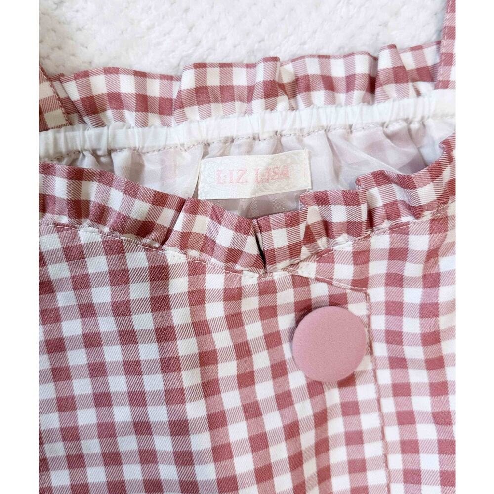 Liz Lisa Pink Gingham Check Mini Dress Jfashion Gyaru Himekaji Shoujo Girl Japan - Picture 13 of 16